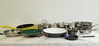Assortment Of Pots & Pans: Orgreeue, Schulte-Ufer,, All-Clad & Calphalon