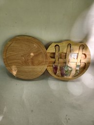 Cheese Board With Serving Set, Never Used