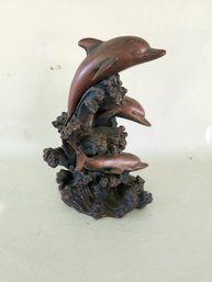 Metal Dolphin  Statue