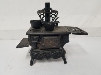 Antique Crescent Cast Iron Miniature Salesman Sample Stove