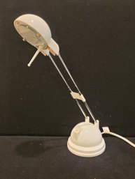 Vintage IKEA Espressivivo White Adjustable Telescopic Halogen Desk Lamp