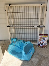 Pet Lovers Lot - You & Me Easy Fit Pet Gate, Bell & Howel Paw Perfect, Haute Diggity Dog Turquoise Carrier