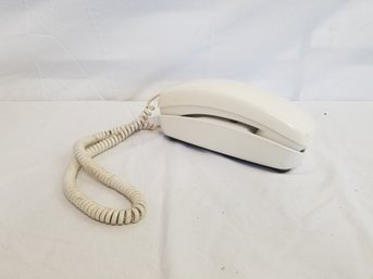 Vintage Slimline White Push Button Walldesk Phone