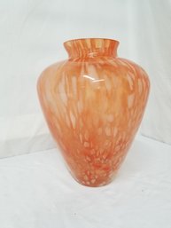 Vintage MCM Swirl Glass Vase
