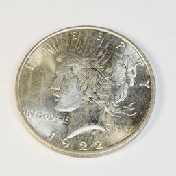 1922 Peace Dollar Silver (100 Years Old) Uncirculated