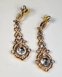 Vintage Glamorous Large Hanging Earrings