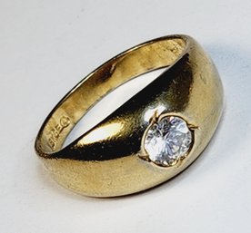 Vintage Large Size  18k Gold Plated Ring
