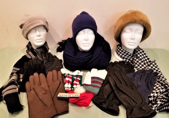 Women's Cold Weather Accessories Hats, Scarves And Gloves