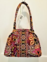 NWT RARE Retired Vera Bradley Eloise Satchel In Safari Sunset