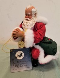 Vintage CLOTHTIQUE  By Possible Dreams Giving Thanks Santa Praying Figurine