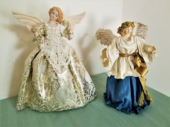 Pair Of Holy Angel Christmas Tree Toppers,