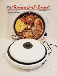 Dazey Round-A-Bout Electric Round Chef's Skillet Multipurpose Cooker