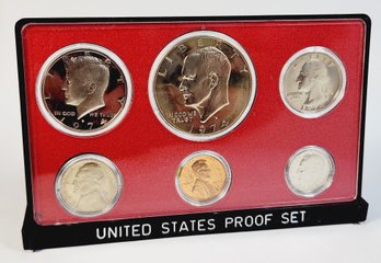 1974 Proof Set In Original Government Packaging Stand Display