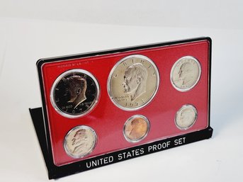 1975 Proof Set In Original Government Packaging Stand Display