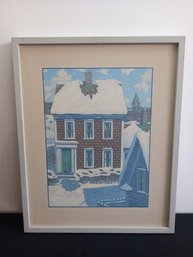 Winter Scene House Print