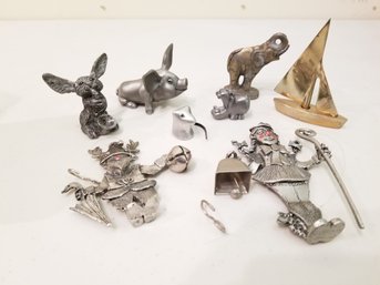 Vintage Brass, Pewter And Metal Miniatures