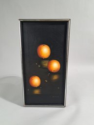 Christy Green 1987 Three Oranges Oil Painting