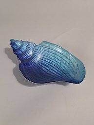 Iridescent Glass Shell Dish