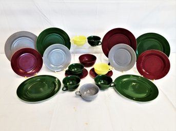 Vintage Fiesta Colors Hazel Atlas Platonite Moderntone Tableware