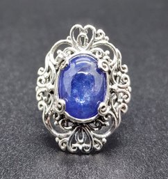 Bali, Tanzanite Ring In Sterling Silver