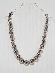 New Silver Tone Anuju Tolia Beaded Ball Ladies Necklace  (Lot S)