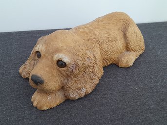 Sandicast Hand Painted Dog Sculpture #2