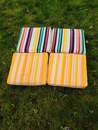 Vintage Fabric & Vinyl Outdoor Cushions Used Primarily On Boats