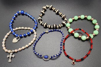 Lot Of 6 Handmade Ankle Bracelets