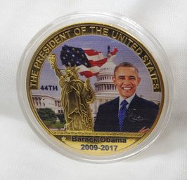 Commemorative Gold Color Barack Obama Coin