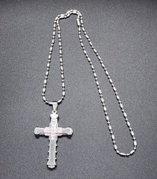 Stainless Steel Cross Pendant Necklace