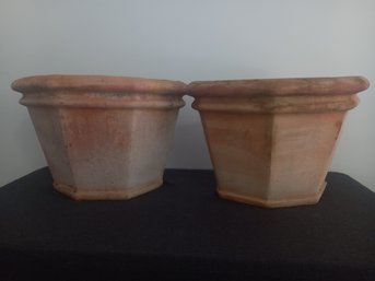 HUGE HALF Clay Planters #7