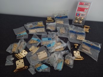 Hinges And Knobs Hardware Lot