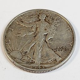 1943 Walking Liberty Silver Half Dollar (WW II)