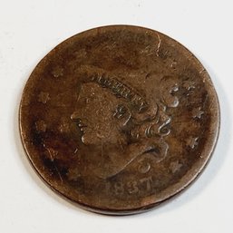 1837 Large Cent US (186 Years Old)