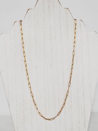 New Ellie Vail Water Resistant & Hypoallergenic Gold Plated Paper Clip Chain Link Necklace (Lot GG)