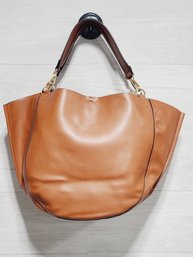 New INZI Vegan Leather Large Hobo Purse In Tan