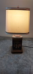 Small Vintage Japanese Tin Lamp