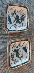 Vintage Set Of Asian Porcelain Salt/Trinket Dishes