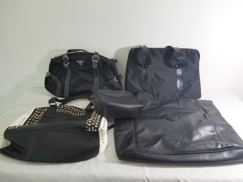 Five Black Women's Hand Bags & Laptop Bags: Pregio, Dress Barn, LC Sport & More