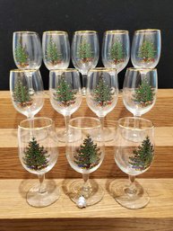 Twelve Cuthbertson England Wine Glasses - Original Christmas Tree(lot 2)