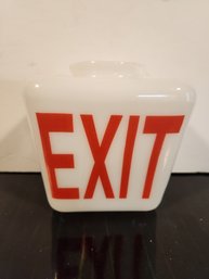 Glass Exit Sign Globe