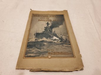 Antique 1915 Rudyard Kipling With The British Fleet Paperback