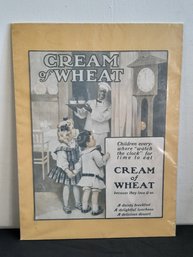 Early Cream Of Wheat Advertisement Sign 1905