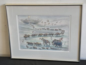 Pencil Signed Noahs Ark Print #1