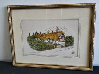 Anne Hathaways Cottage Framed Art