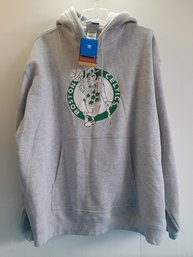 Grey Boston Celtics Hoodie Size XL