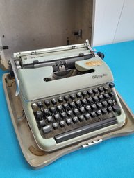 Olympian  Typewriter In Travel Case