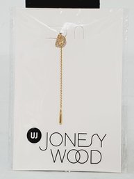 New Jonesy Wood Meyer Initial D Earring - Gold Tone With Crystals