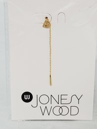 New Jonesy Wood Meyer Initial B Earring - Gold Tone With Crystals