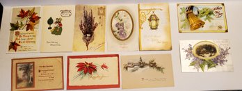 10 Antique Christmas Post Cards